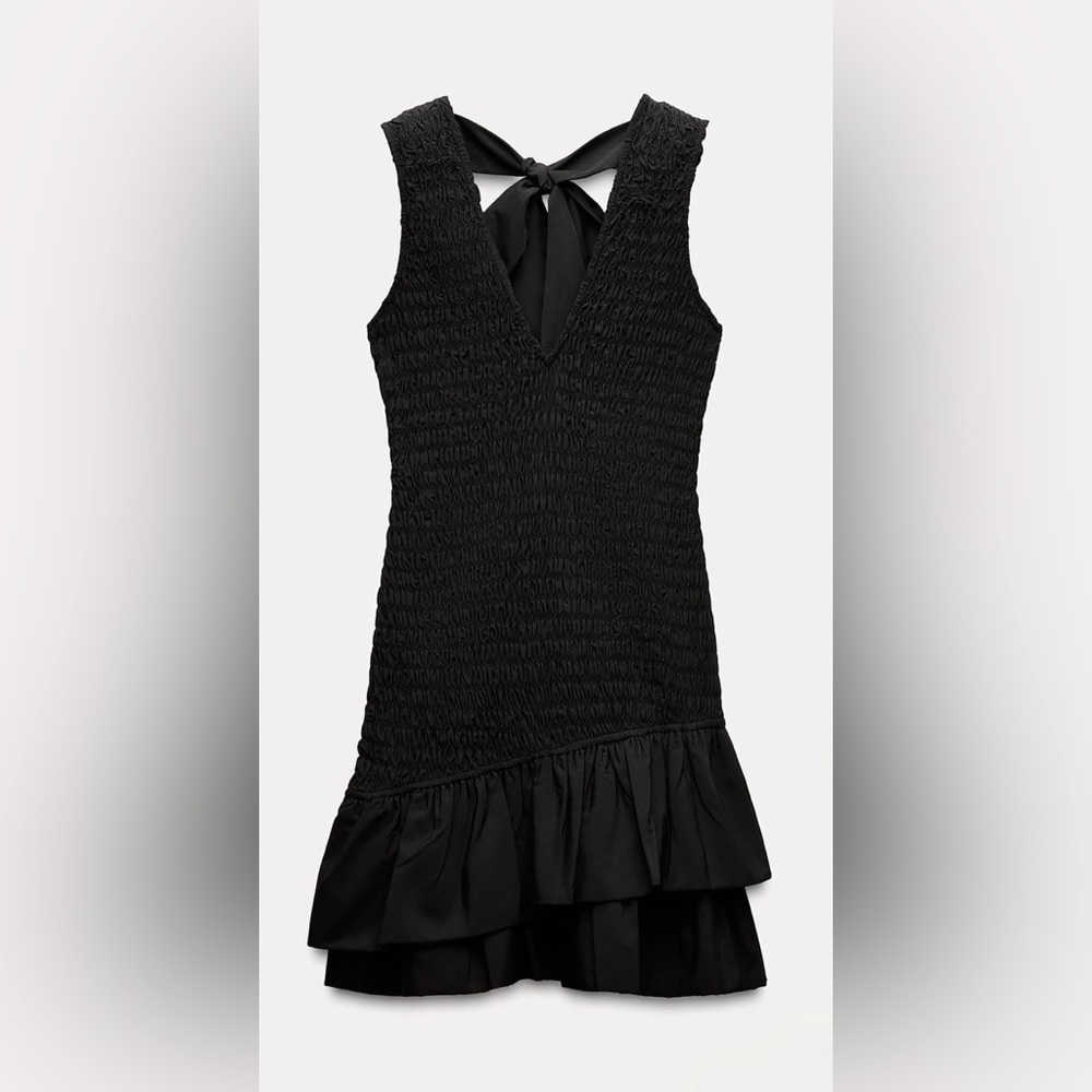 Zara Mini Ruffled Dress, Size XS